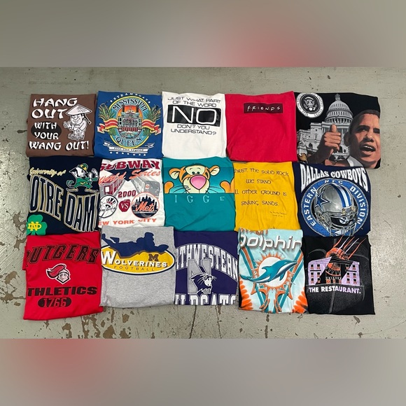Vintage Graphic T Shirts Random Lot of 5 Mixed 80’s 90’s Y2K Used - Picture 2 of 4